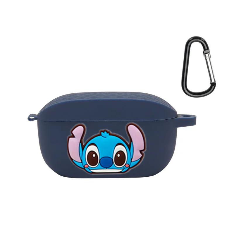 الكرتون ديزني حقيبة سماعة الاذن غطاء ل JBL موجة 100 TWS سيليكون بلوتوث سماعات شحن صندوق الغطاء الواقي مع هوك