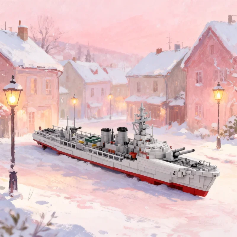 

5236 деталей MOC S 100 Schnellboot, модель катера времен Второй мировой войны, конструктор, рождественский подарок, игрушка, креативная идея для самостоятельной сборки, набор для конструирования.