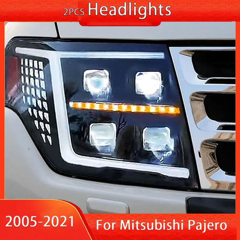 

Автомобильные фары для Mitsubishi Pajero V93 фары 2005-2021 V97 светодиодные фары Montero V87 модифицированные автомобильные аксессуары