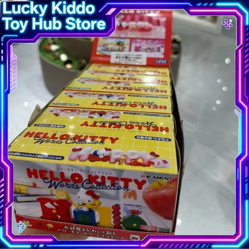 

Original Re Ment Hellokitty Alphabet Blind Box Sanrio Aloha Beach Theme Collectible Figurine For Home Desktop Decoration Gifts