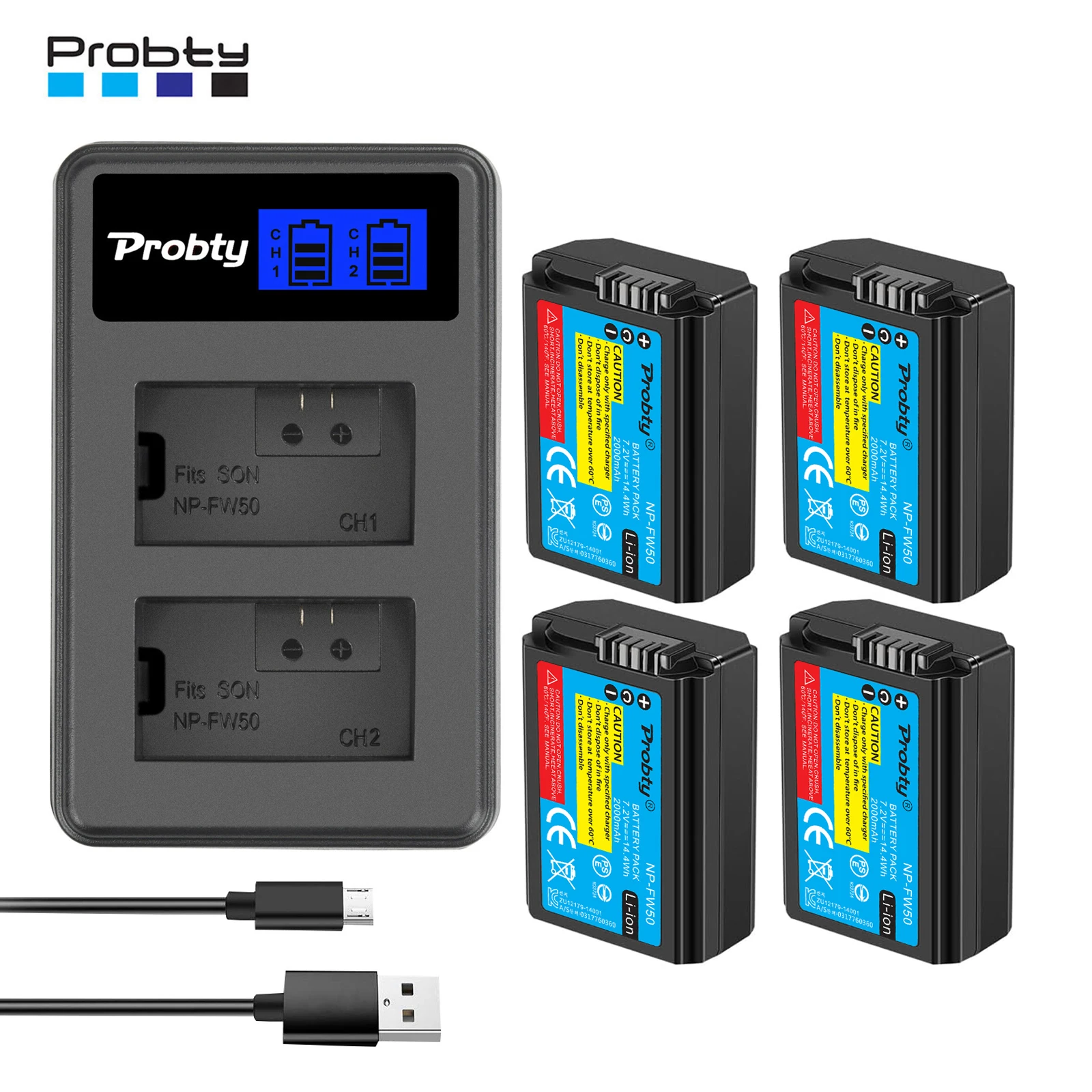 Probty 2000Mah NP-F…