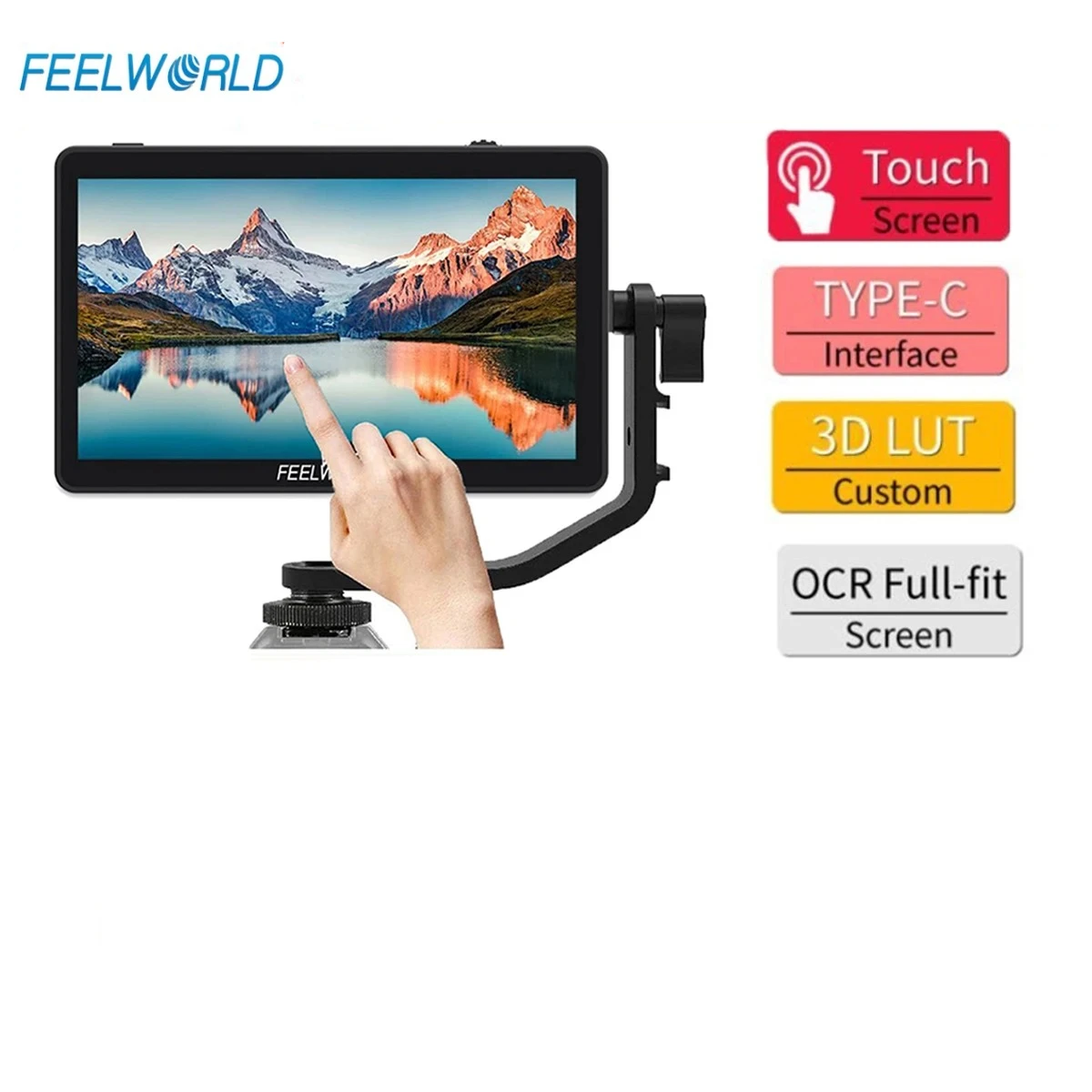 FEELWORLD F6 PLUS V2 6' On-camera DSLR Field Monitor Touch Screen Monitor com HDR 3D Lut IPS FHD 1920x1080 Video Focus Assis