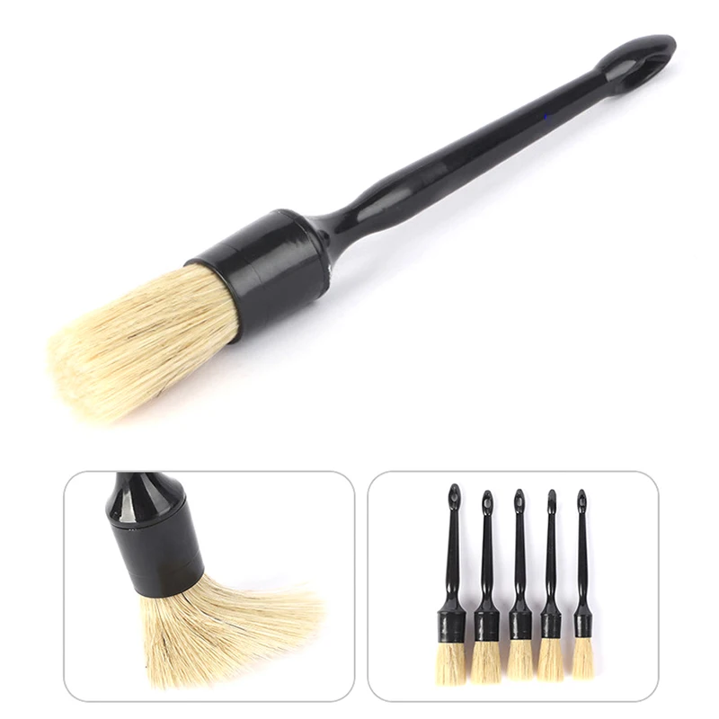 

3 шт., щетка для деталей салона автомобиля, щетка из щетины кабана для чистки автомобиля, инструменты для чистки приборной панели, 3 шт.