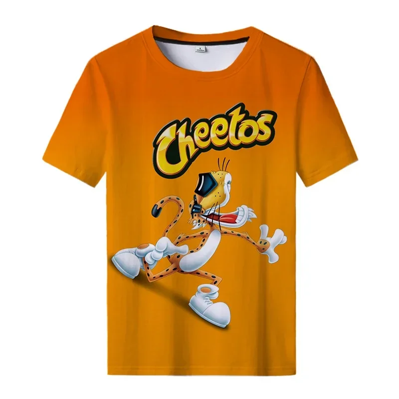 Snack Potato Chips 3D T Shirts 2021 Newest Men Funny Cartoon T-shirt Casual Cool Streetwear Tshirt Couple Top Tee Male Oversized
