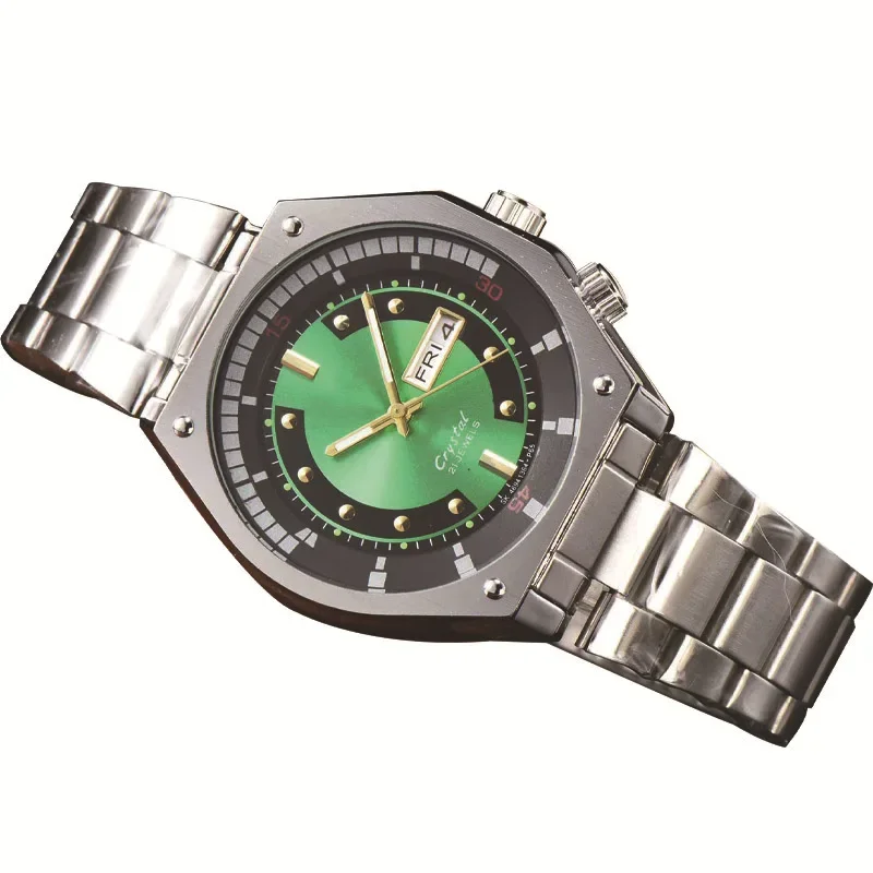 

Роскошные брендовые мужские часы 2024, роскошные многофункциональные часы для отдыха для мужчин, наручные часы с календарем и кварцевой стальной полосой AAA +