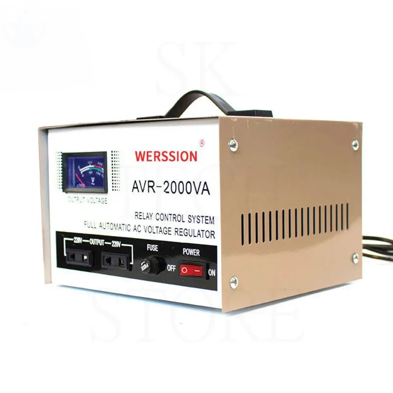 1500/2000VA AC Voltage Regulator Plug and Play/Stabilized Output For Computers TV Refrigerators StereosTransformers