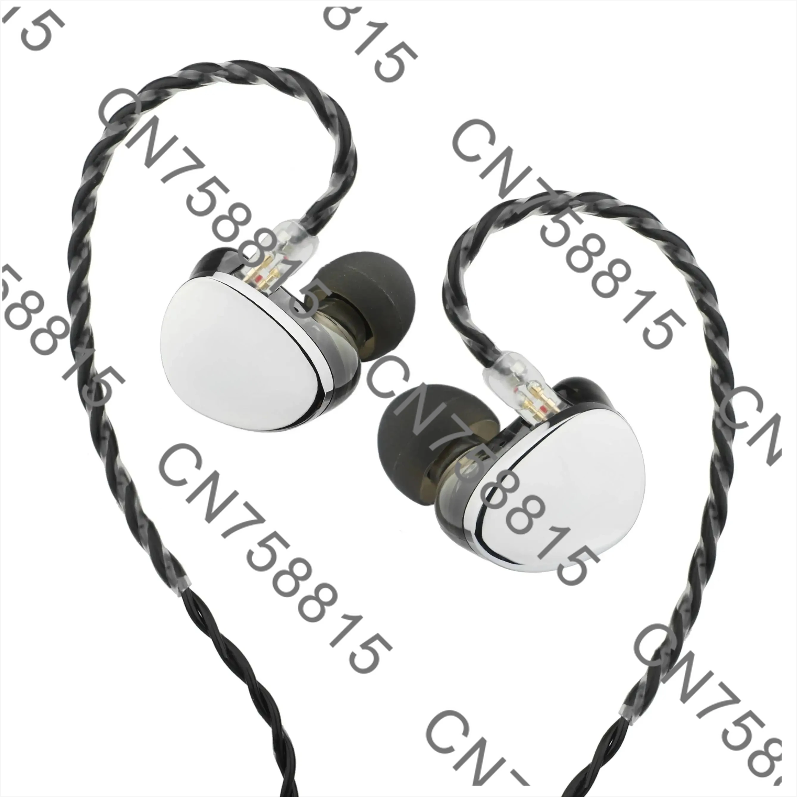 For SIMGET EG280 in-ear monitor headset 1DD + 1 flat high fidelity in-ear wired gaming headset, removable 2-core OFC cable