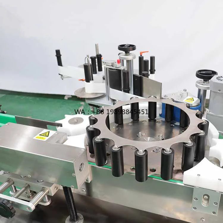 Round Bottle Labeling Self Adhesive Labeling Fully Automatic High Speed Stainless Steel Vertical