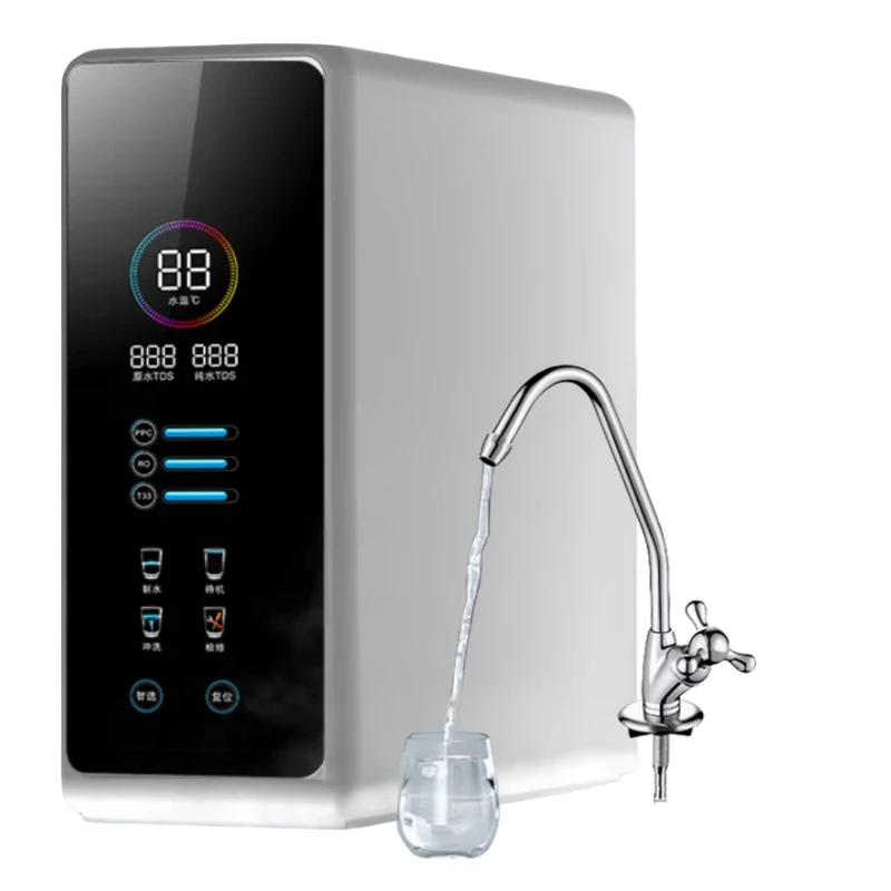 Intelligent reverse osmosis water purifier tankless RO system, sink water filter