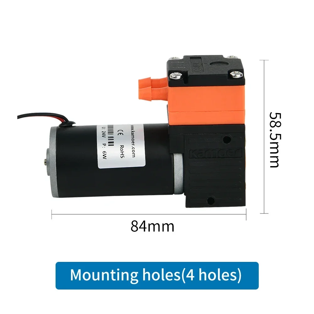 Kamoer ELP02 Diaphragm Pump 24V/12V with DC Motor Up to 600ml/min Self Priming   High-quality Engineering Plastics