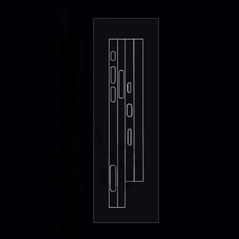 3/1Set Border Frame Protective Films for iPhone 16 Pro Max/16 Plus Thin Clear Side Film Screen Protector for iPhone 15 Pro 14