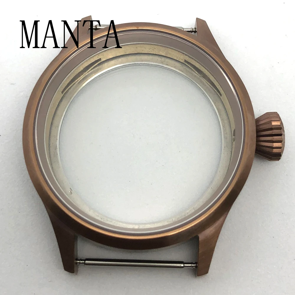 

MANTA 43mm Stainless Steel Case Sapphire Glass Fit ETA6497/6498 Seagull ST3600/3620 Movement Watch Parts