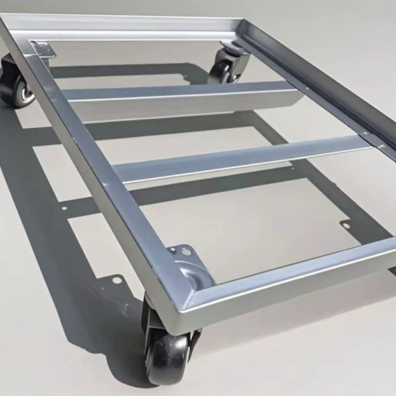 

Household mobile flower pot bottom tray, universal wheel base with wheels universal turnover box iron bracket