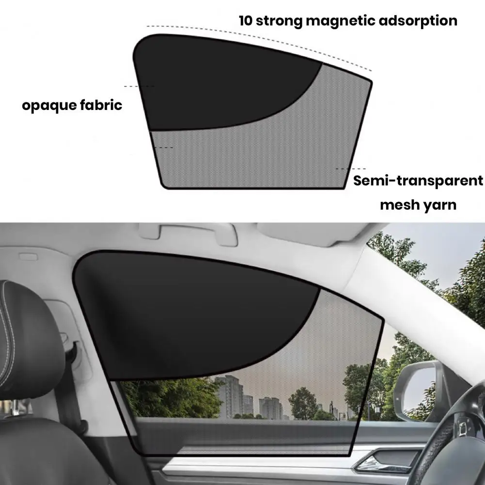 

Auto Camping Curtain Accessories Double Layer Car Side Window Sunshade Cover with Strong Magnetic for Privacy for Ultimate