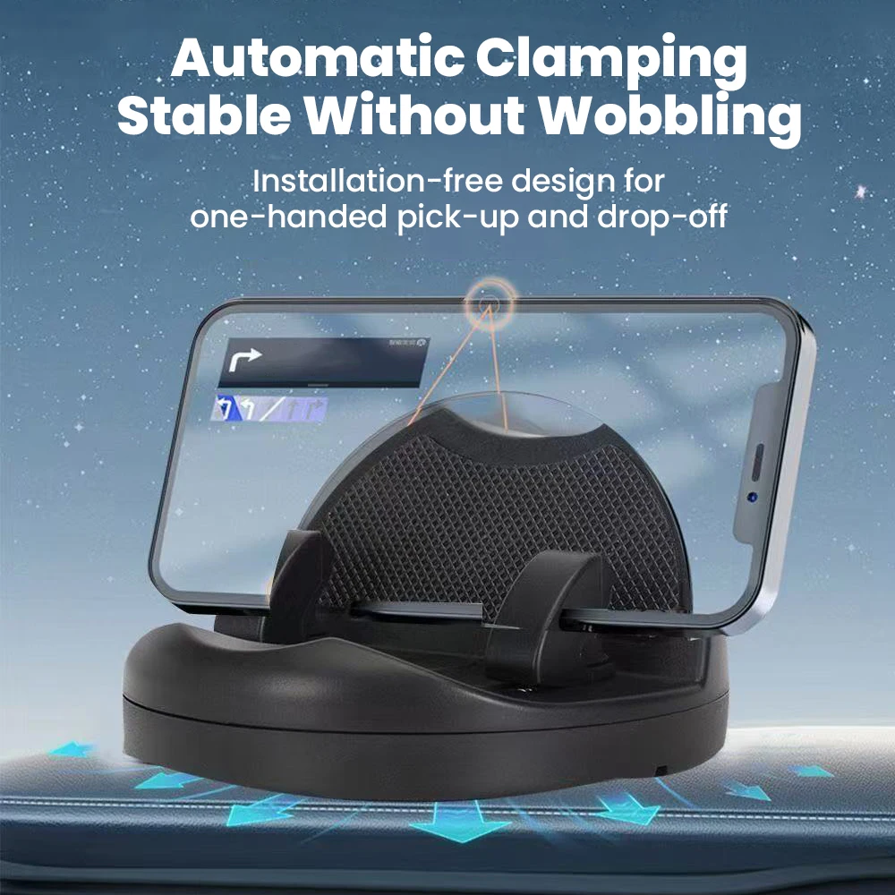 

Универсальный 360° ° Поворотный кронштейн для приборной панели, автомобильная подставка для телефона, многофункциональное автомобильное крепление с десятью номеров парковки, держатель для мобильного телефона