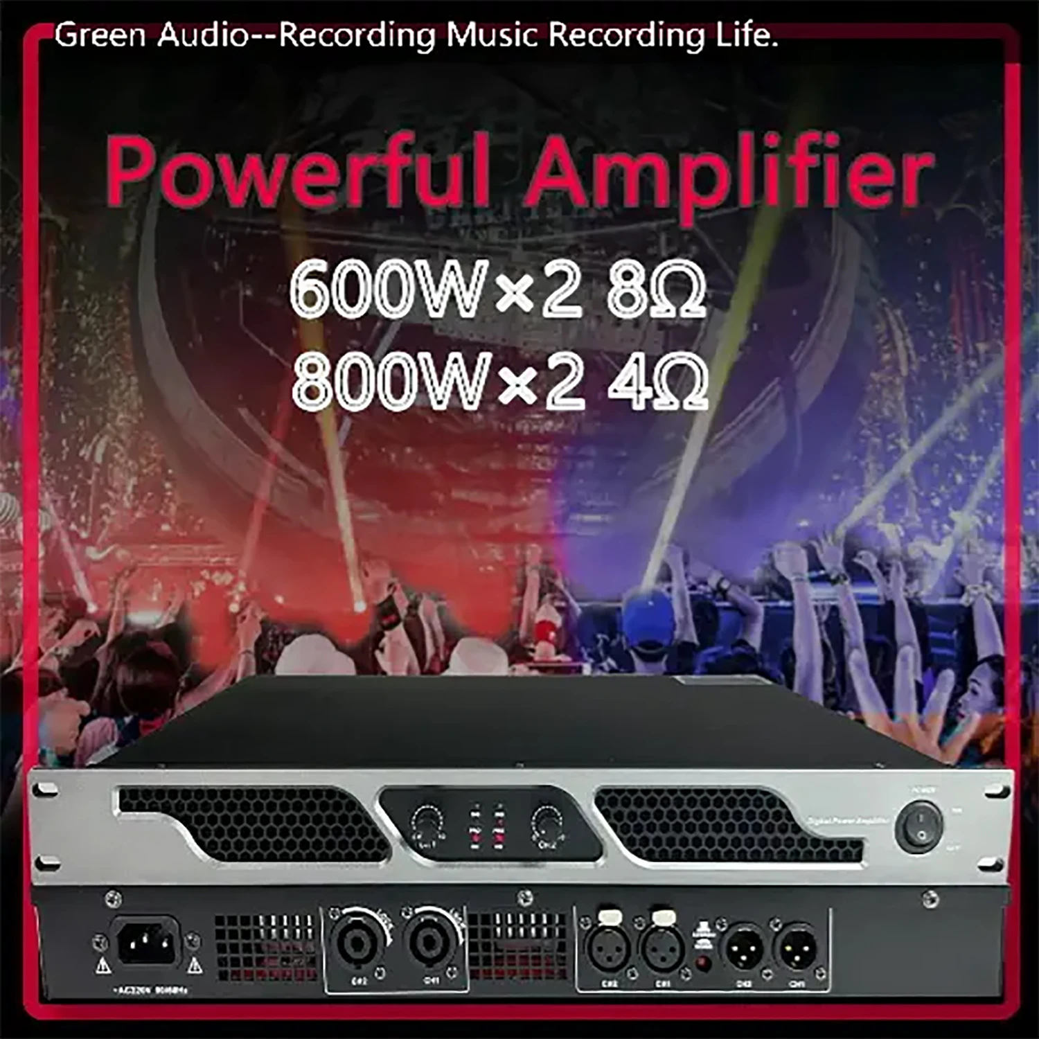 GAP-D2800プロフェッショナルdjステージデジタルアンプ、2チャンネル、600w x 2