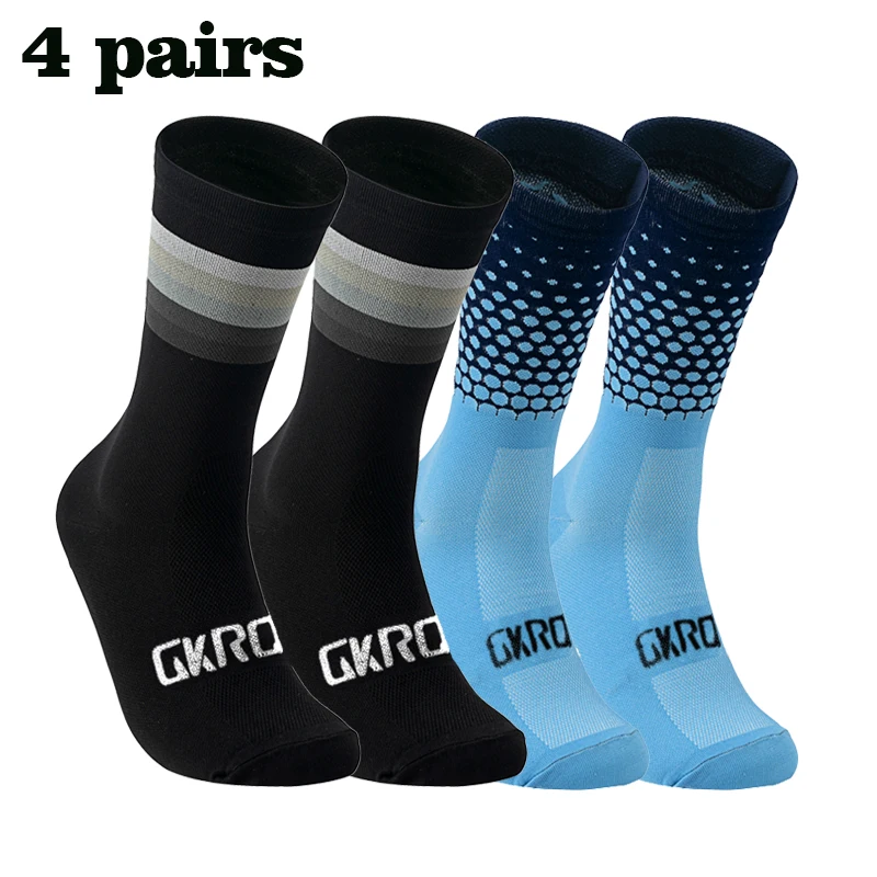 4 Pais Hohe Qualität Beruf Team Männer Frauen Radfahren Socken Bike Socken Atmungsaktive Fahrrad Socken Outdoor Sportswear Racing Socken – Detail 2