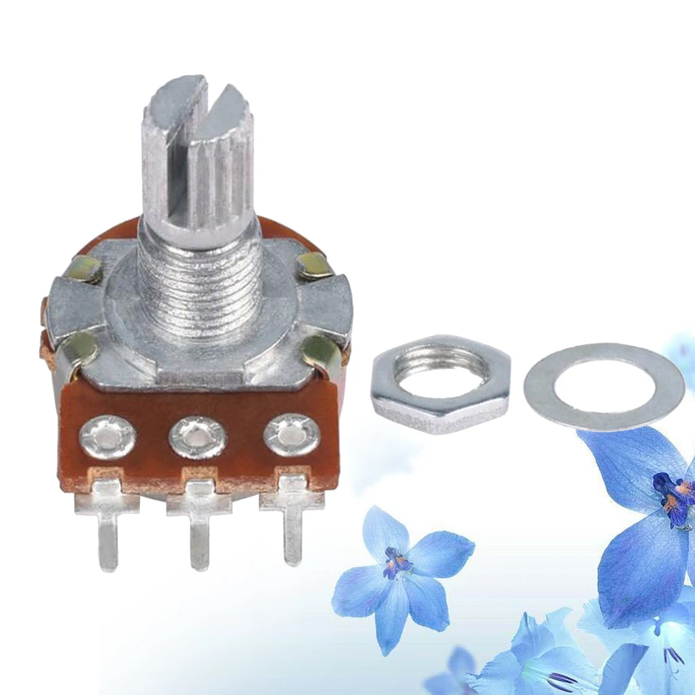 

Audio Potentiometers Size Long Knurled Split Shaft Coarse Guitar Amp Potentiometer B10k Guitar Amp Volume Controls Adjustable
