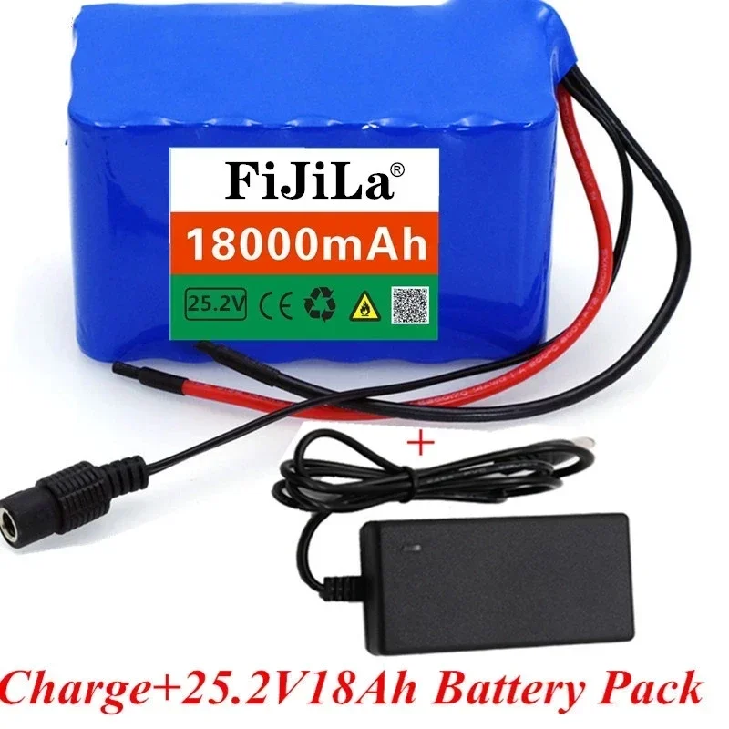 100% neue 18Ah 6S3P 18650 Batterie Lithium-Batterie 25,2v 18000mAh Elektrische Fahrrad Moped/elektrische/Li ionen Akku+Ladegerät