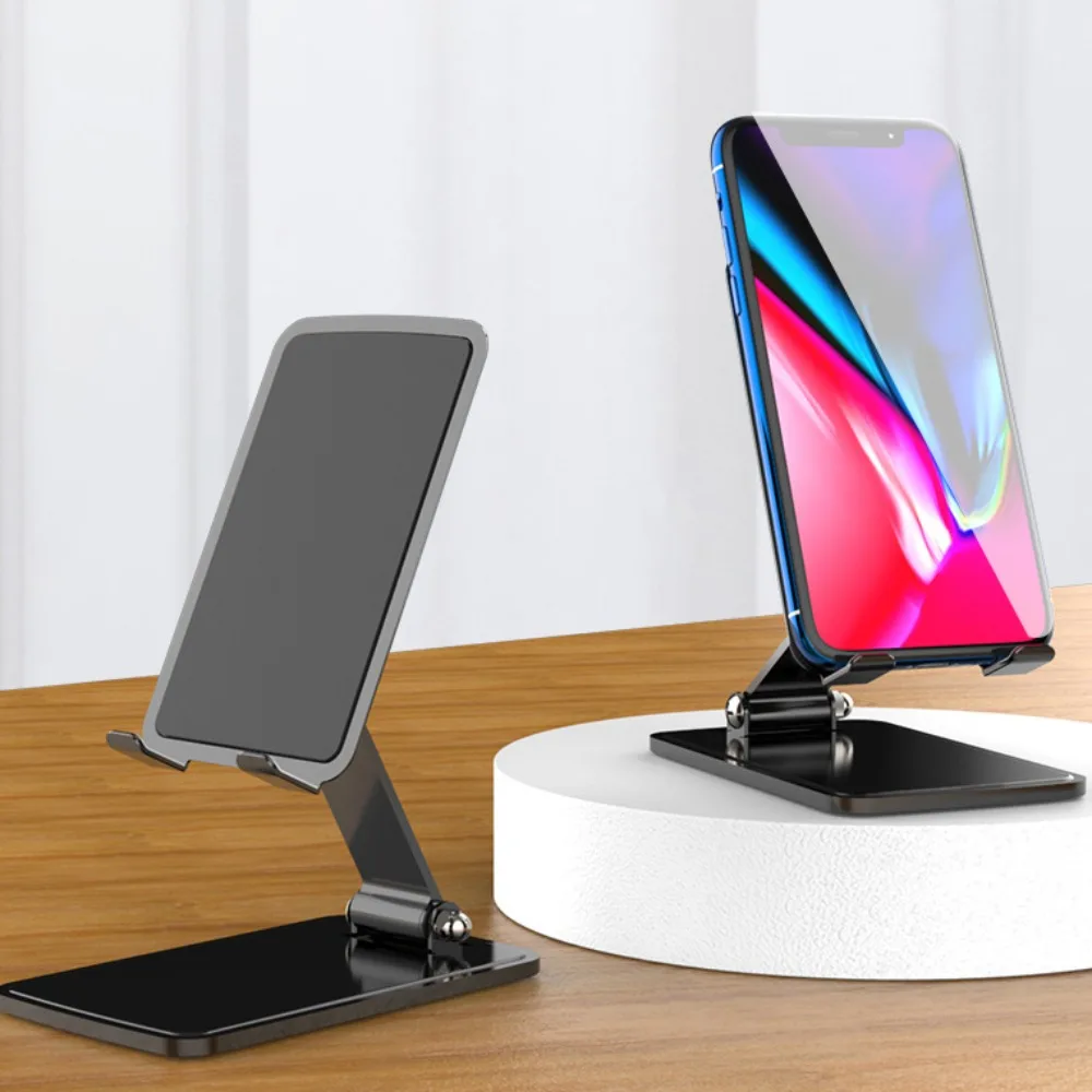 

Druable Foldable Mobile Phone Holder Adjustable Portable Mobile Phone Stand Non-slip Metal Table Cell Phone Bracket Mobile Phone