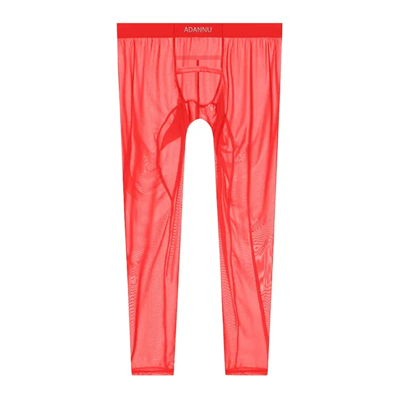 ADANNU Transparent Sports Trousers Sexy Low Waist Stimulus Pocket Comfortable Pants Briefs AD774