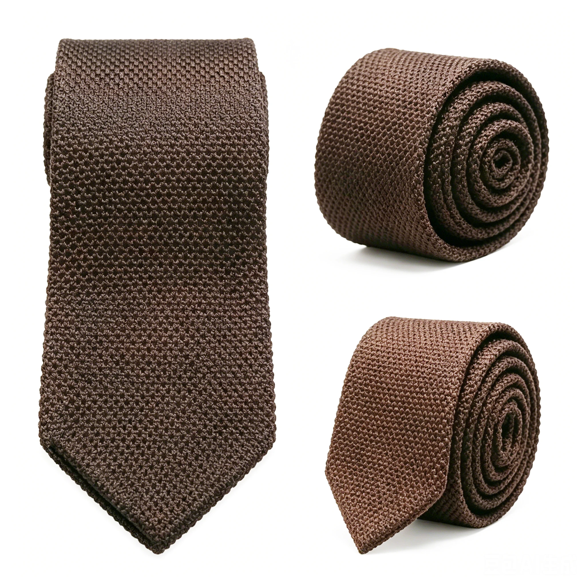 Herren Einfarbige Strickkrawatte Neuer Stil Mode 8cm Strickkrawatte Reine Baumwolle Herrenkrawatte Business Hochzeit Krawatte Accessoires Geschenk – Detail 11