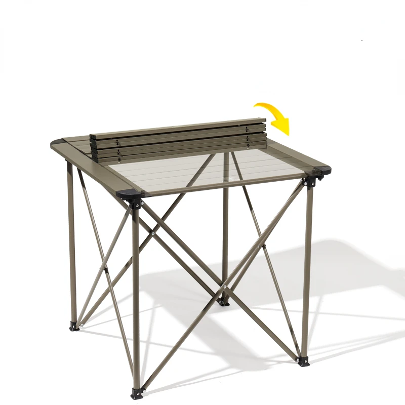 Camel outdoor aluminum folding table picnic table camping  equipped with egg roll  camping full set of supplies.