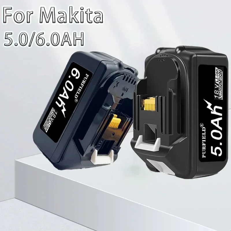 

Сменные аккумуляторы для электроинструментов 5,0/6,0 Ач для makita BL1860 BL1850B BL1850 BL1840 BL1830 для аккумулятора и зарядного устройства Makita