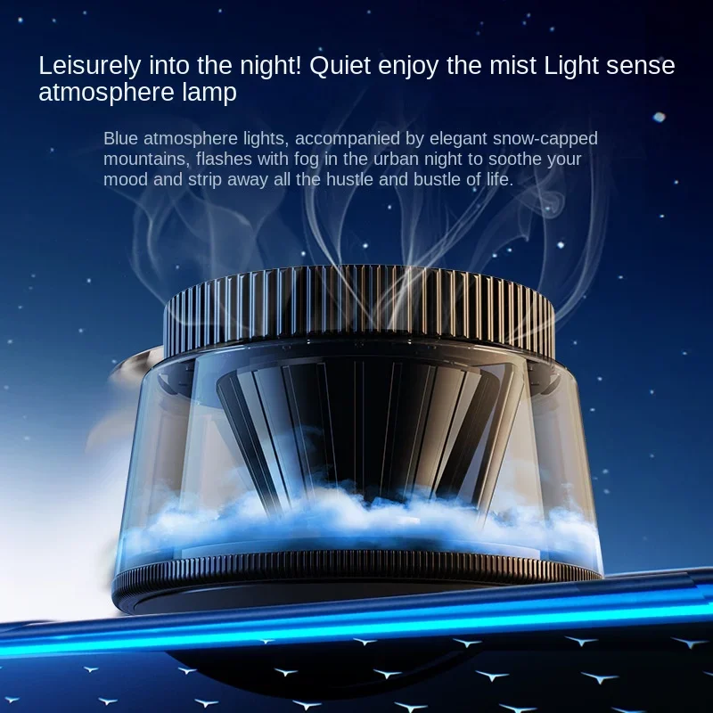 New High-end Cloud Car Solar Aromatherapy Light Luxury New Lasting Fragrance Men's Car Perfume Fog view 2