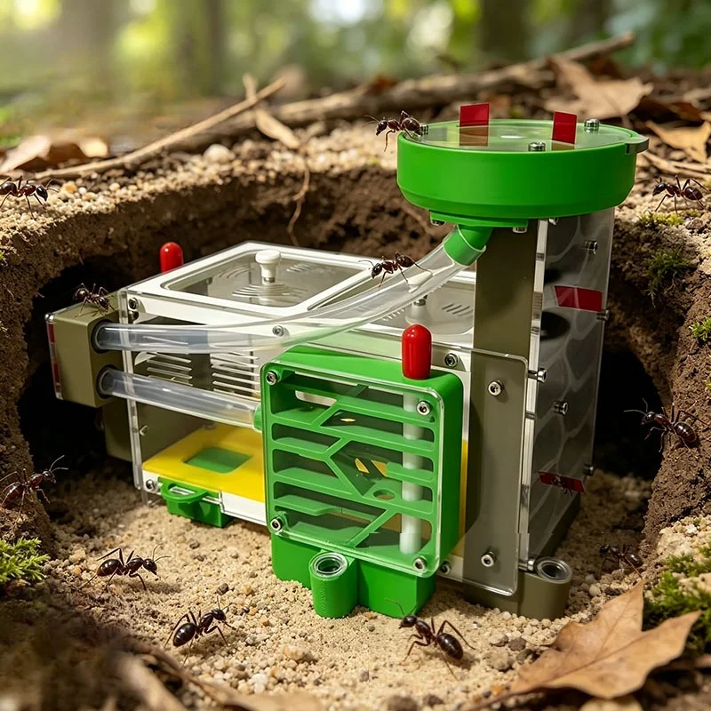 3D Printing Ant Breeding Nest Transparent Moisturizing Ecological Anthill Multifunctional Small Ants Castle Ant Habitat House