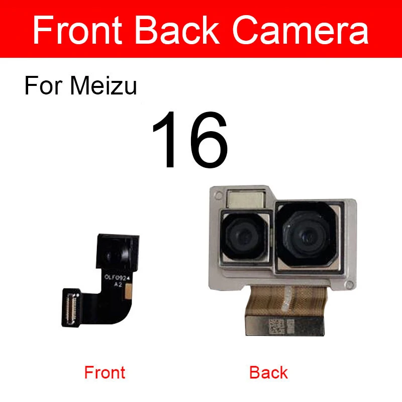 

Front & Rear Back Camera For Meizu 16 16th M882H M882Q Small Facing Main Big Camera Flex Cable Ribbon Replacement Repair Parts