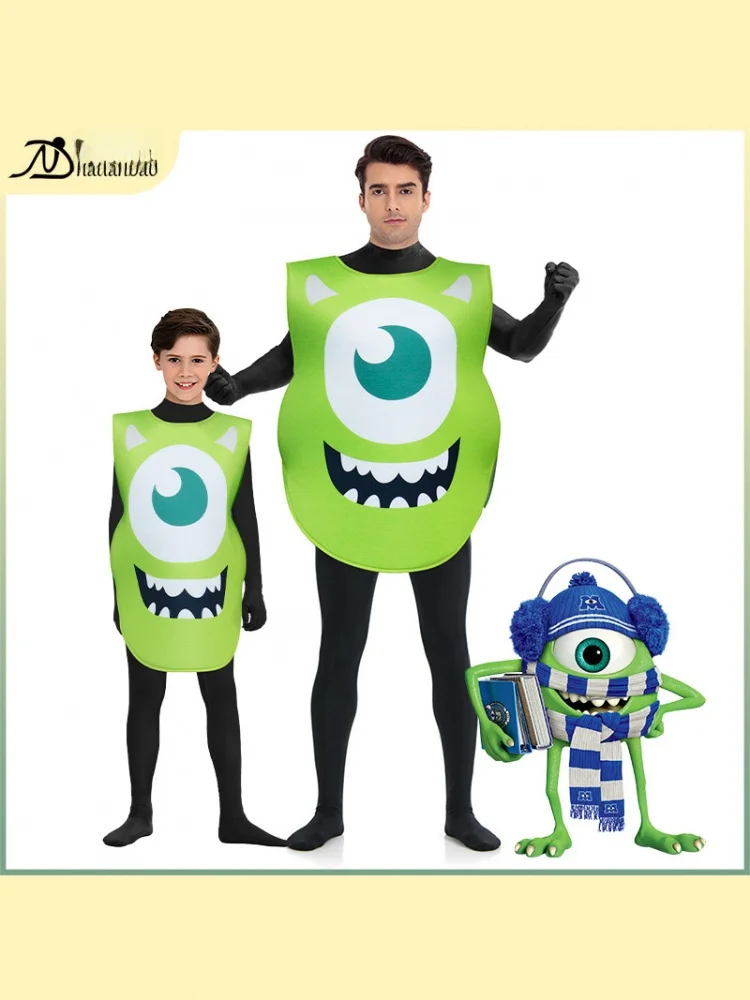 

Monster Big Eyes Costume Par Performance Costume Sponge Print Funny Cosplay Outfit loween Monster Costume Eye Monster Dr