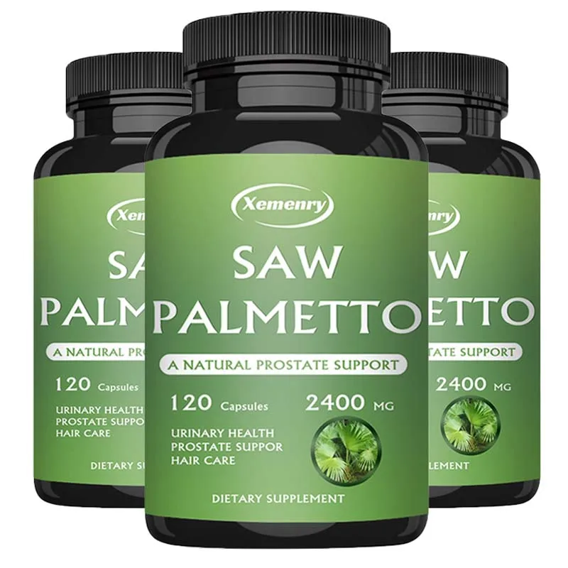 

Saw Palmetto Capsules - Men's Prostate Supplement That Promotes Hair Growth, Urinary Tract Health, and Reduces Urinary Frequency