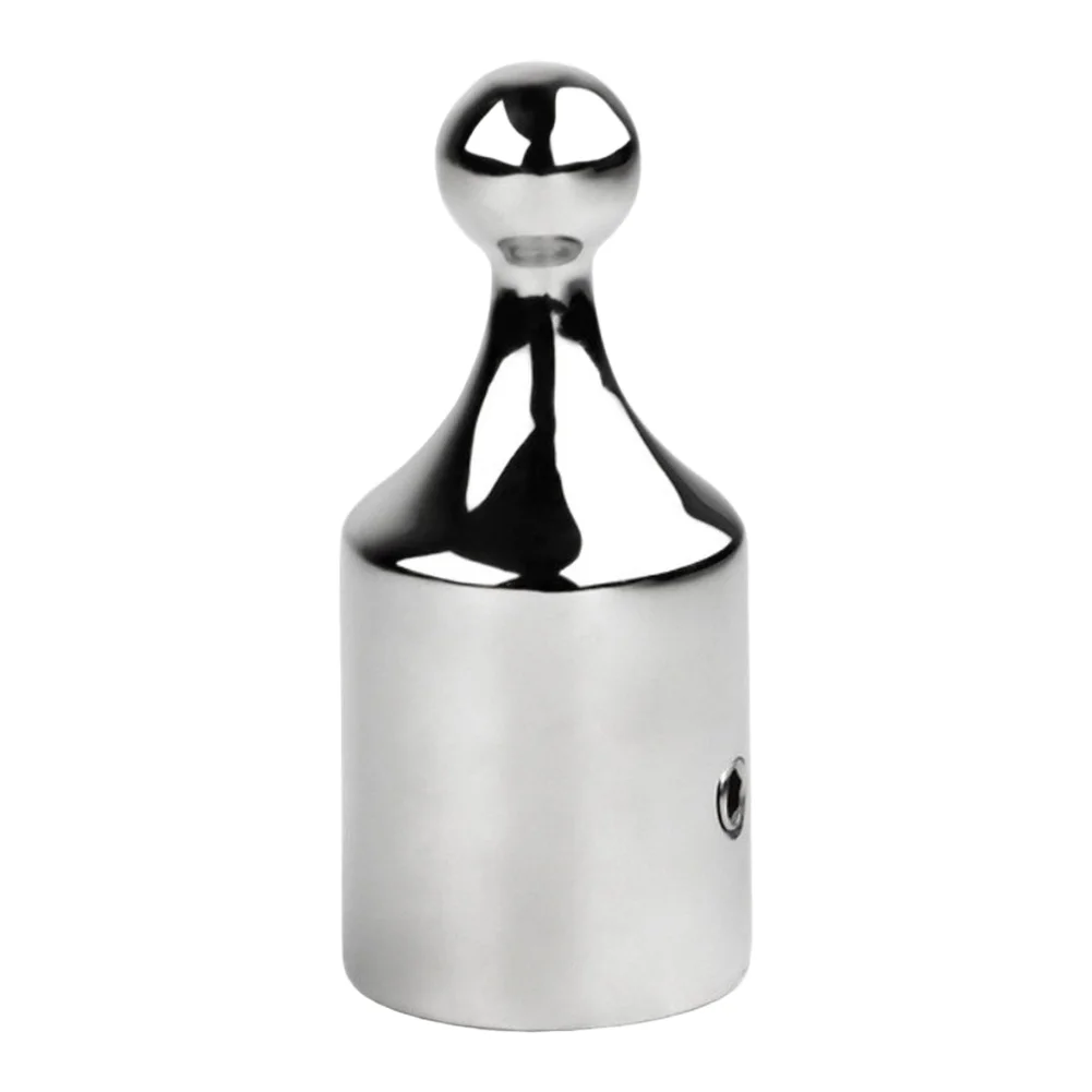 316 Stainless Steel Slip Cap with Rounded Profile for Bimini Top Canopy Installation on Yacht and Boat Railings