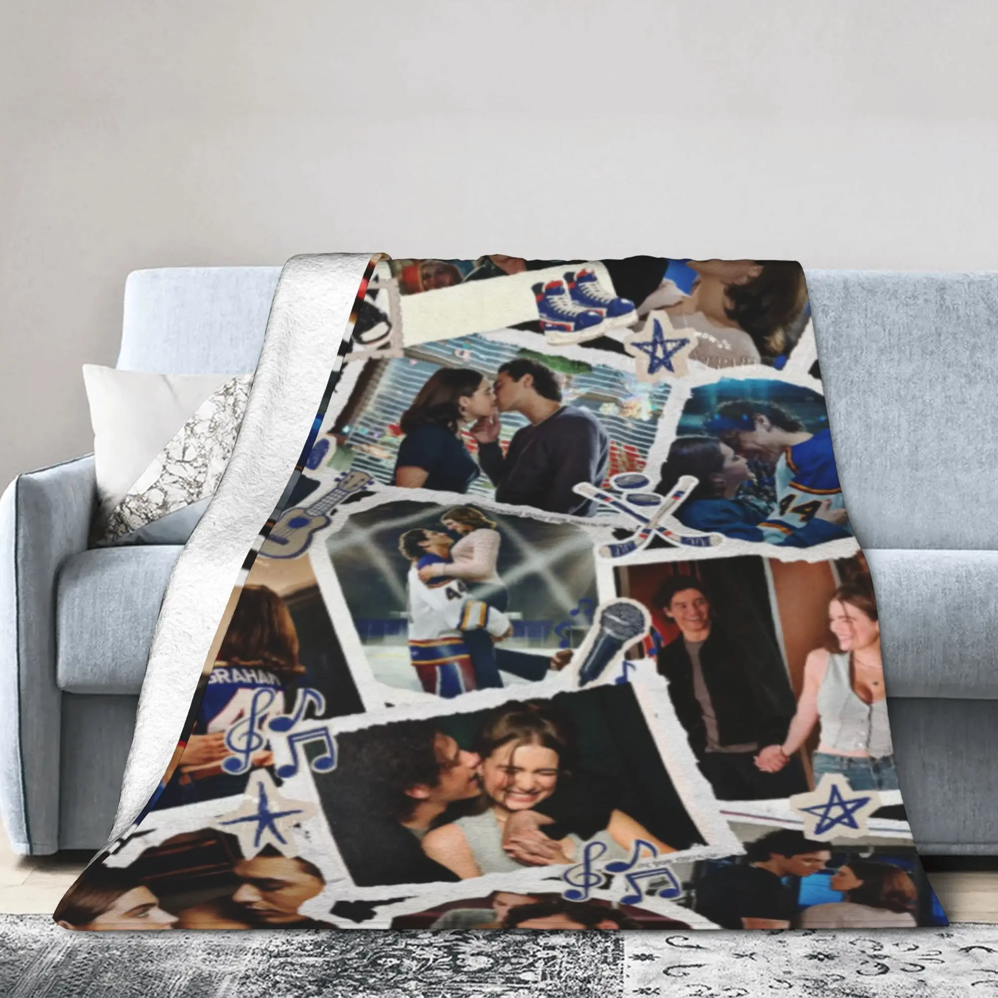 off campus Merch Blanket Super Soft Fleece  Throw Blanket Relax Bedspreads