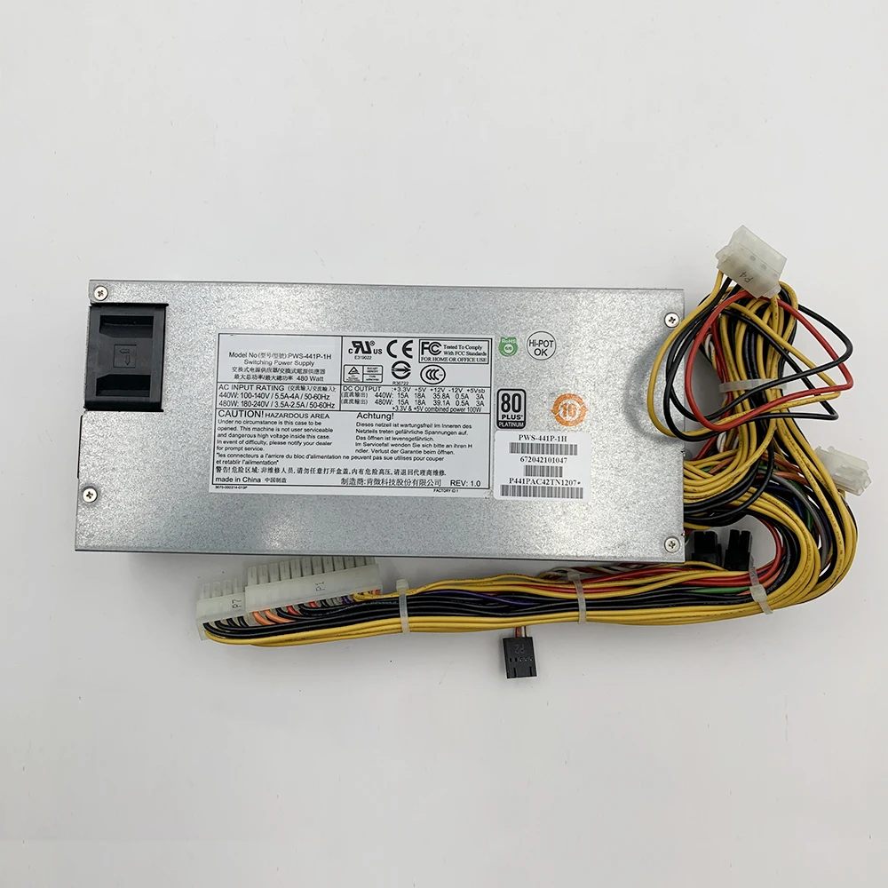 

For Supermicro Switching Power Supply 480W 1U PWS-441P-1H