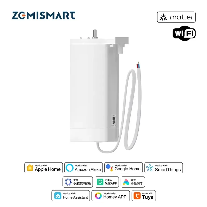 For Zemismart Mini Curtain Motor 82 Type Track Smart WiFi Matter Compatible Mi Home Homey SmartThings App Control