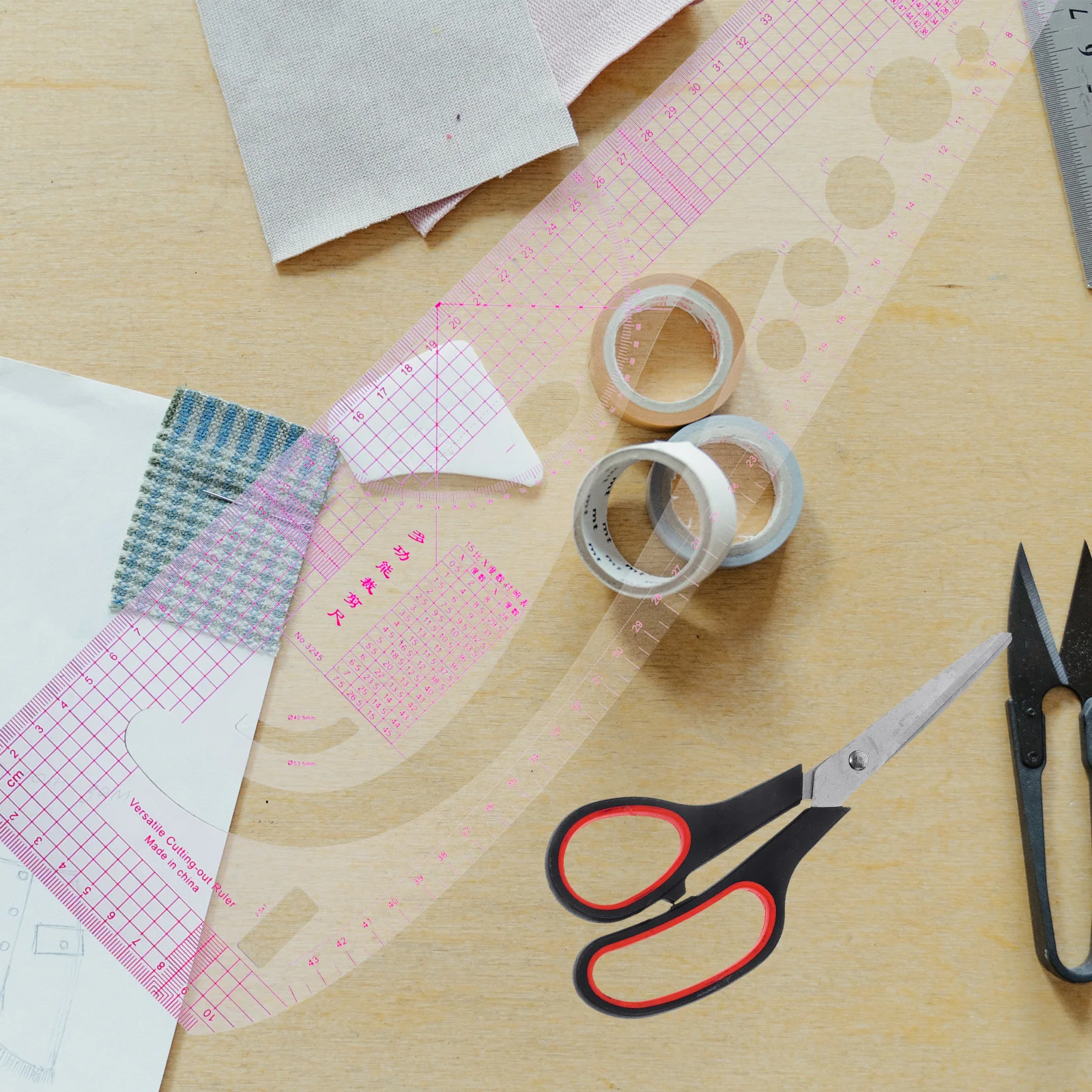 

Clothing Ruler Set Sewing Tools Tailor Supplies Measuring Cutting Pattern Making Fabric Design Quilting French Curve Metric