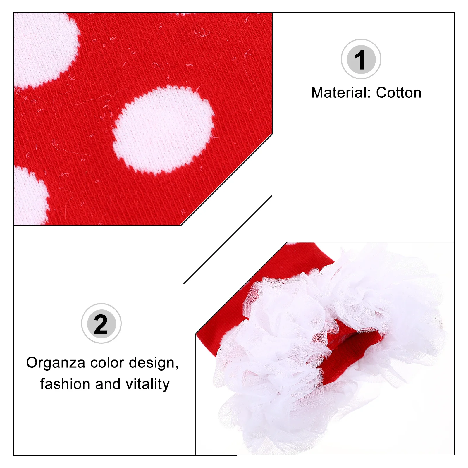 1 زوج الطفل جورب يغطي جميل نقطة نمط الدانتيل تصميم الشتاء الدافئة الساق الكفة للأطفال الصغار تنفس القطن جوارب السيقان التمهيد الكفة #3