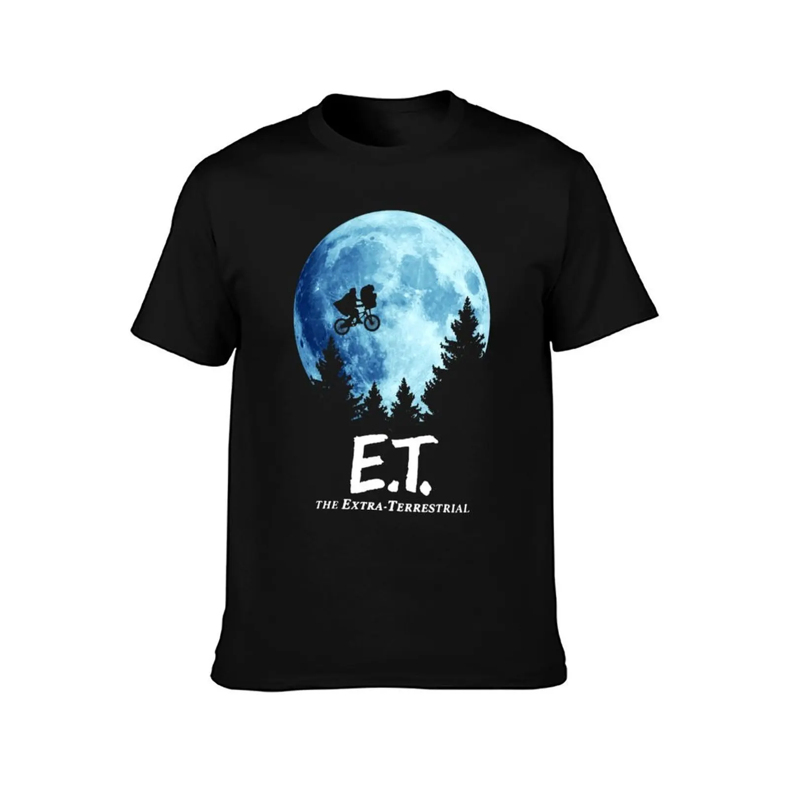 ET The Extra-terrestrial The Moon T-Shirt t shirts for man graphic vintage T-Shirt