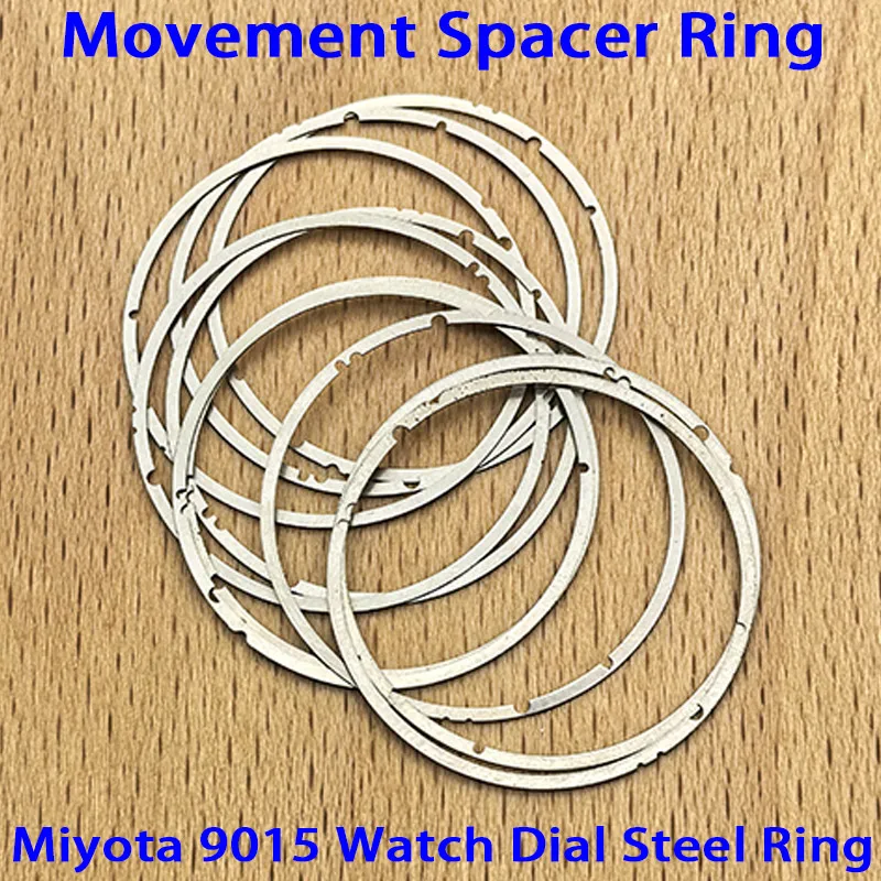 1/2/5PCS 9015 Movement Watch Dial Steel Ring Fit for Miyota 9015 Movement Watch Dial Washer Dial Steel Ring Replace Parts