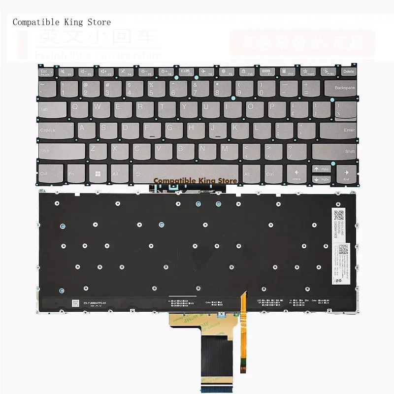 d Laptop US Backlight Keyboard For Lenovo Yoga 7 14IAL7 14ARB7 Yoga 7 14ARP8 14IRL8 2023