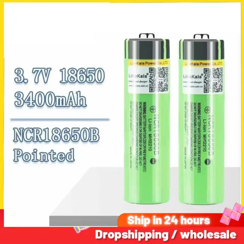 1-10PCS NCR18650B 3.7v 3400mah 18650 Lithium Rechargeable Battery For Flashlight