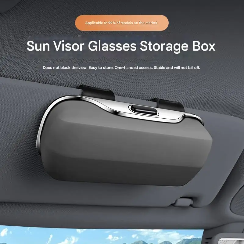 

All-in-One Car Sun Visor Storage: Sunglasses Retainer & Ticket Organizer