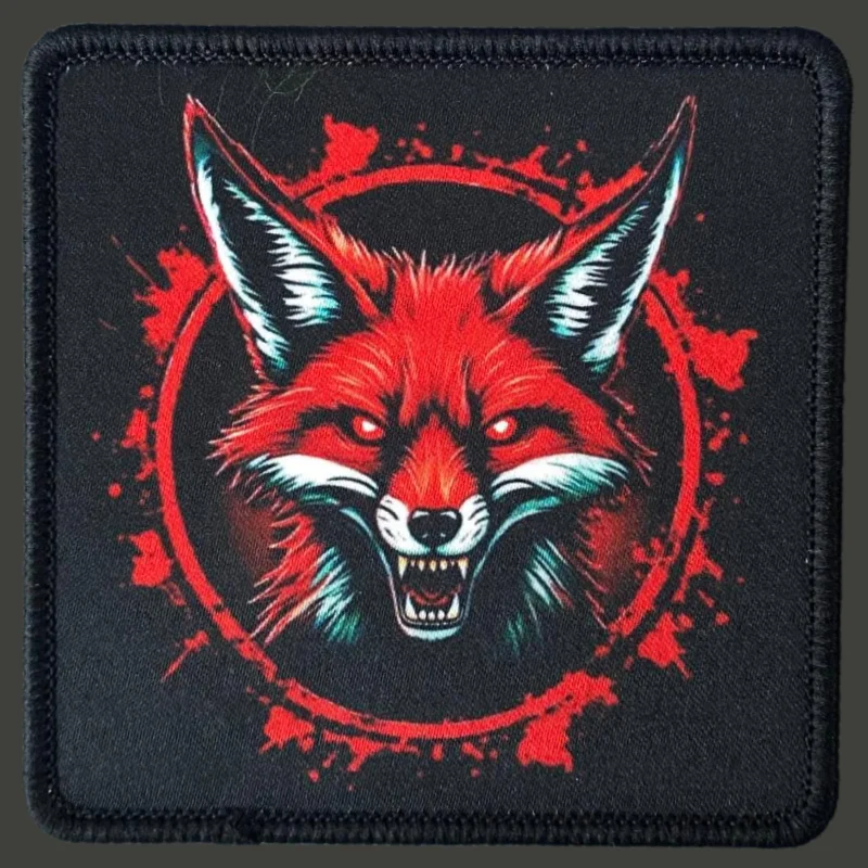 

Tactical Fox Patch Military Morale Print Badge Hook and Loop Backpack Clothing Decorative Accessories Sticker Armband