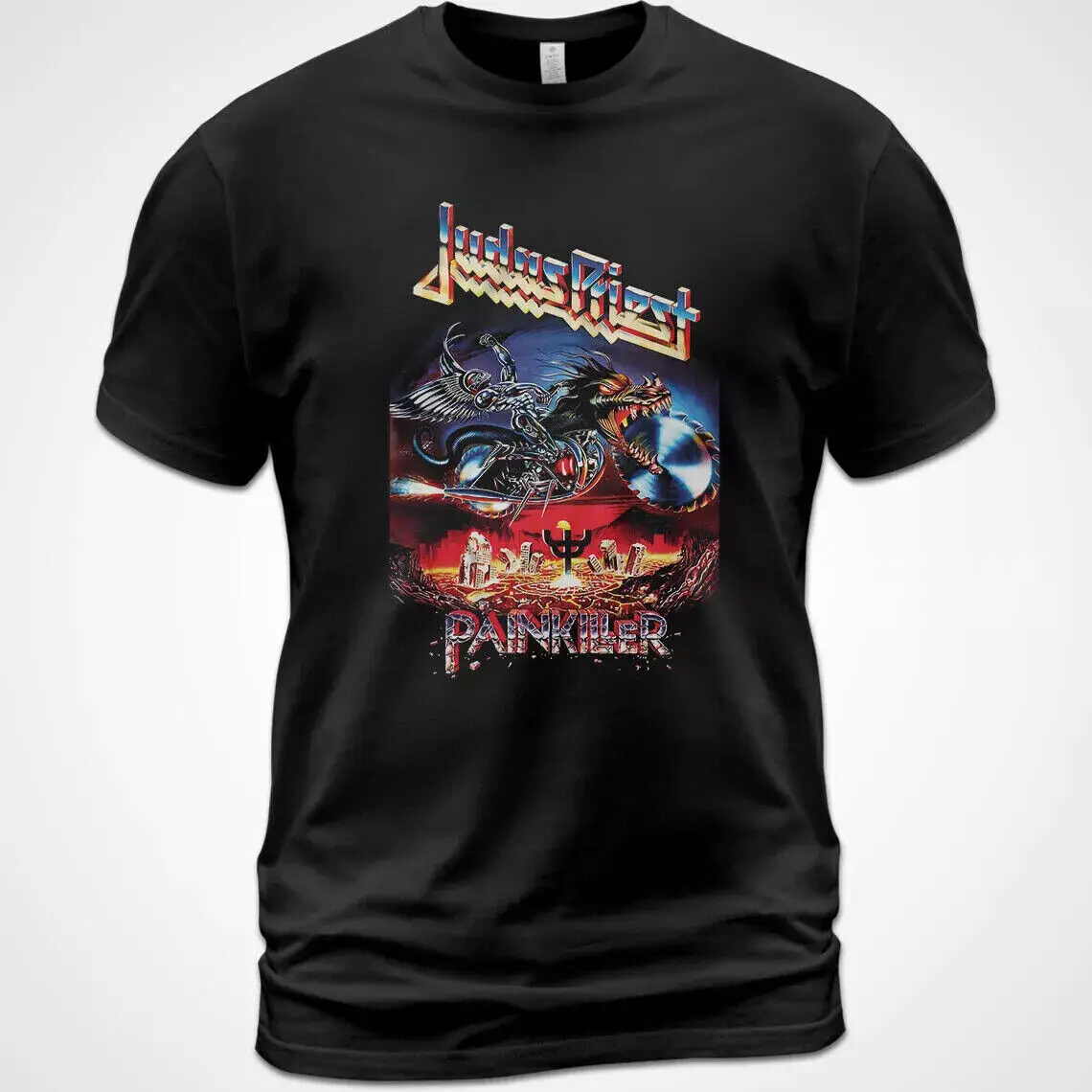 

Cotton T-shirt Judas Priest Painkiller Tee Ian Hill Rob Halford Glenn Tipton
