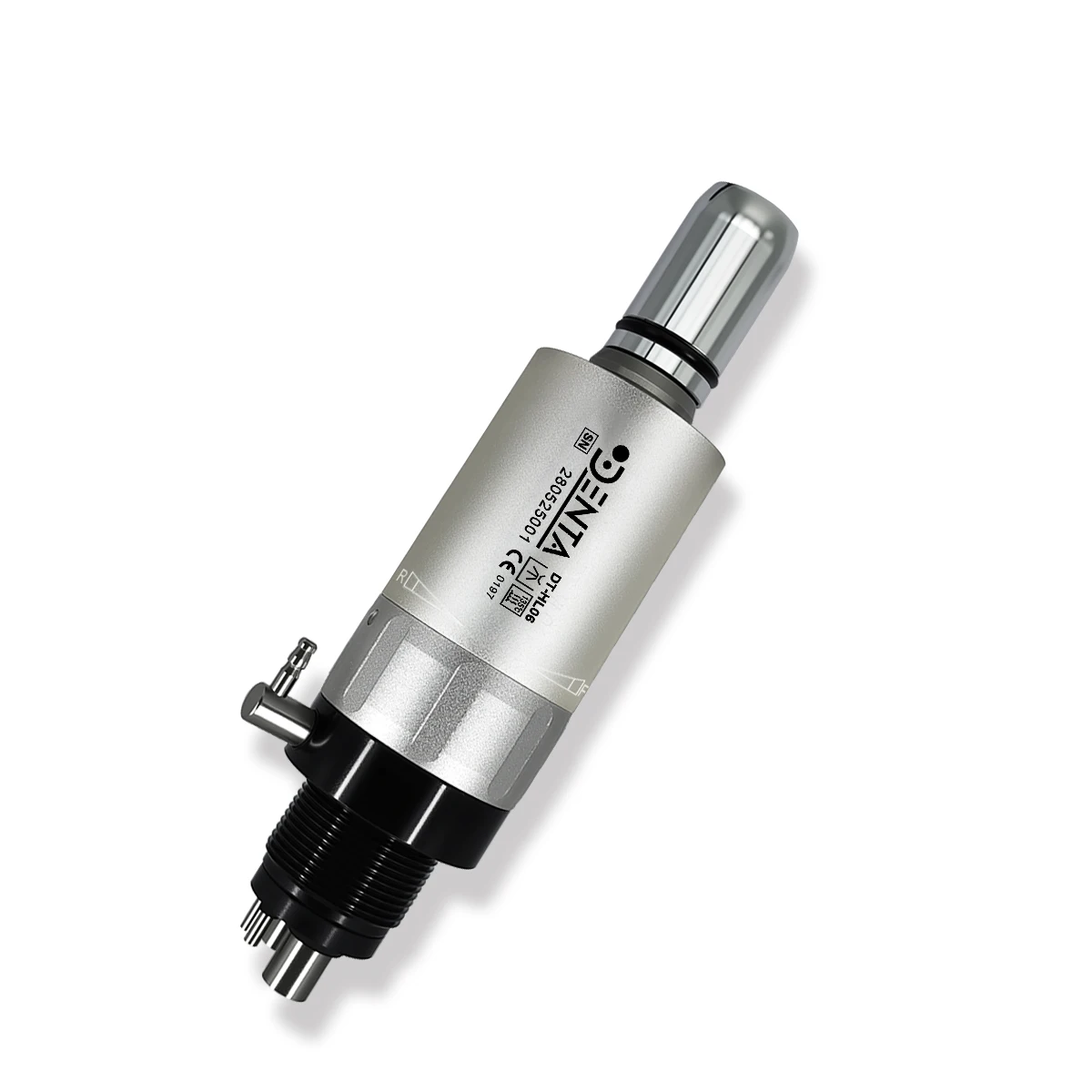 

Турбинный шлифовальный шпиндель FX с прецизионным двигателем класса А, керамическими подшипниками и 4-портовым стальным интерфейсом для зуботехнических лабораторий