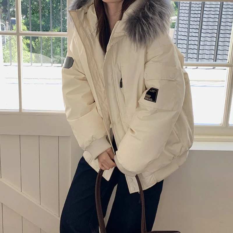 

Padded Clothes Women's 2025 Winter New Loose Padded Clothes Warm Bread Clothes Padded Jacket