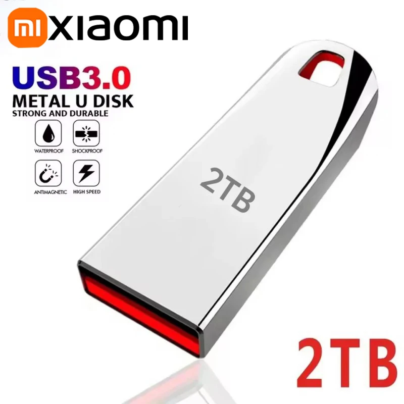 Xiaomi-Clé USB 3.0 en métal haute vitesse, clé USB portable, mémoire étanche, disque flash, 1 To, 512 Go, 256 Go, 2 To