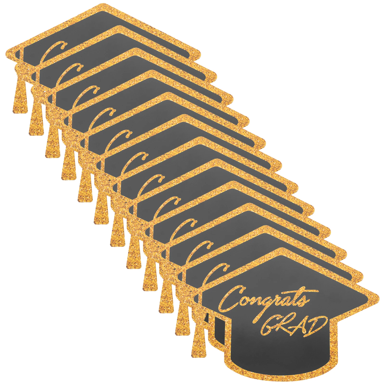 

12pcs Doctor Hat Greeting Cards Graduation Themed Congrats Invitations Decorative Blessing Cards Lightweight Portable Party